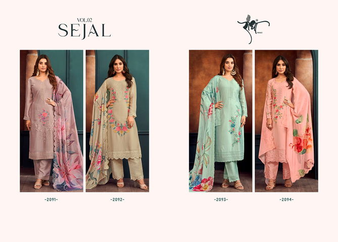 Sejal Vol 2 By Radha Trendz Georgette Embroidery Salwar Kameez Suppliers In India
